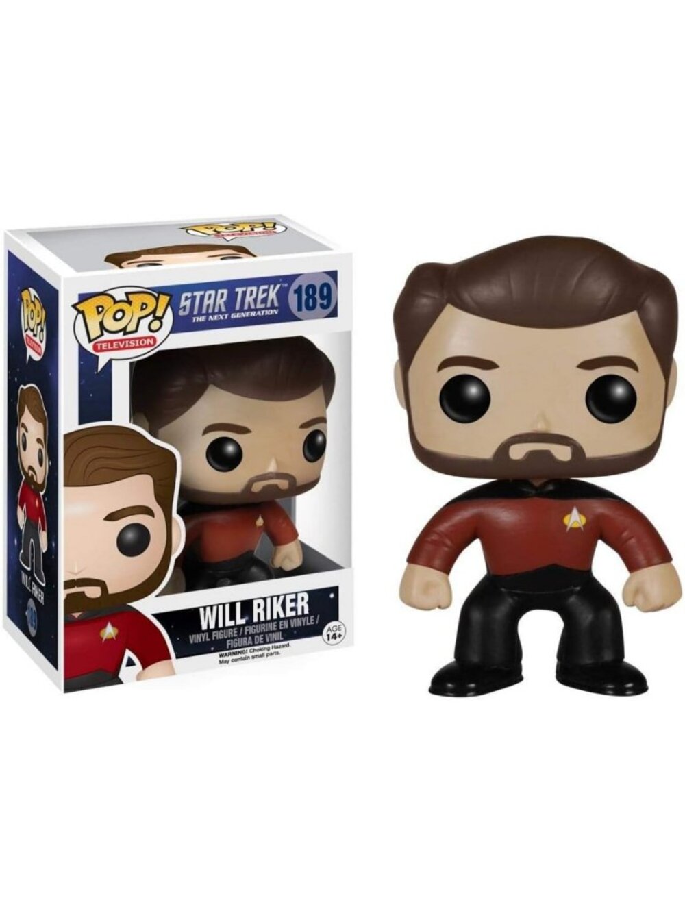 Funko POP Action Figure - Star Trek The Next Generation Will Riker Collectible